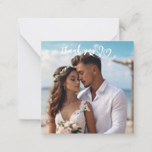 Carte De Correspondance Tropical Blues & Greens Eco Beach Merci