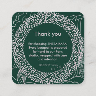Carte De Correspondance Tropical Modernism Thank You Card