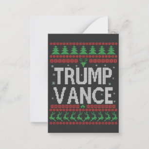 Carte De Correspondance Trump Vance Républicain Moche Noël Sweater Noël