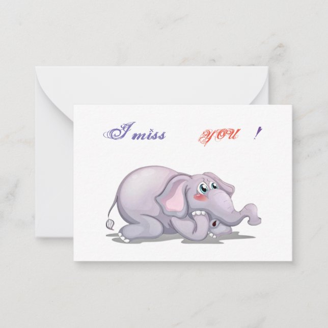 Carte De Correspondance Tu me manques (Devant)