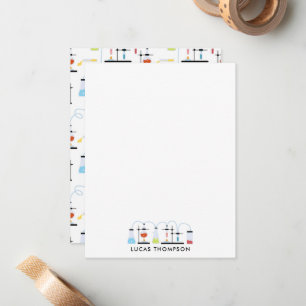 Carte De Correspondance Tubes de laboratoire de chimie science scolaire ma