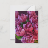 Tulipes et texte personnalisé Fête des mères