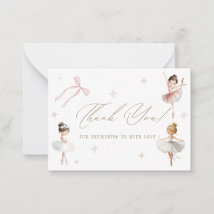 Carte De Correspondance Tutu élégant aquarelle pour fête d'anniversaire de
