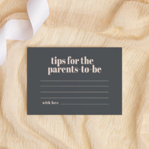 Carte De Correspondance Typographie du saumon rouge Bébé Conseils parents 