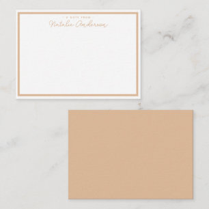 Carte De Correspondance Typographie minimale Script Décontracté Pastel Ora