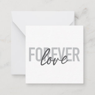 Carte De Correspondance Typographie moderne, simple, cool de Forever Love