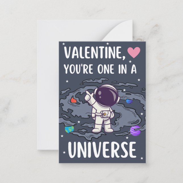 Carte De Correspondance Un dans une classe universelle Saint-Valentin (Devant)