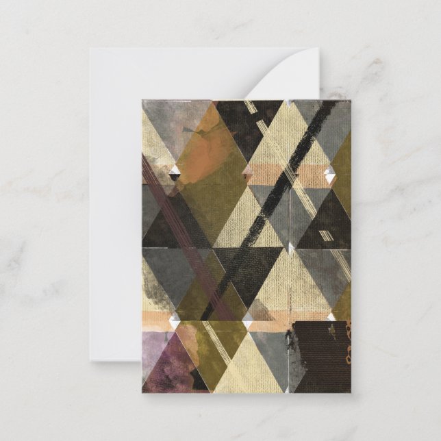 Carte De Correspondance Un design abstrait moderne (Devant)