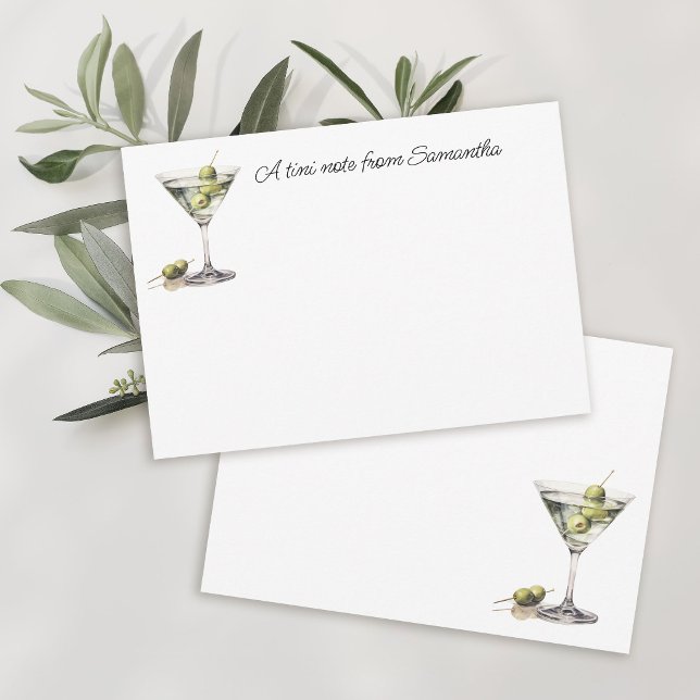 Carte De Correspondance Une note Tini avec votre nom  (Créateur téléchargé)