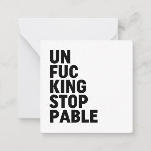 Carte De Correspondance Unfu*kingstoppable
