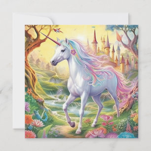 Carte De Correspondance Unicorn Fairyland