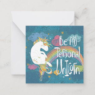 Carte De Correspondance Unicorne