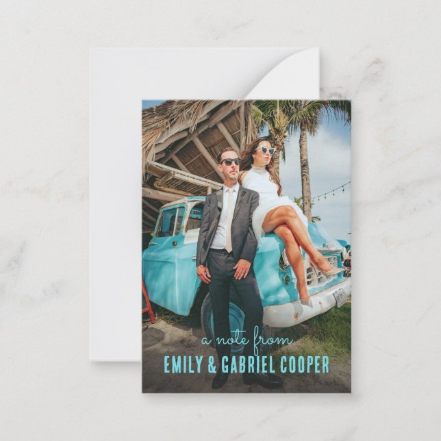 Carte De Correspondance Unique Fun Kitschy Couple Photo (Devant)