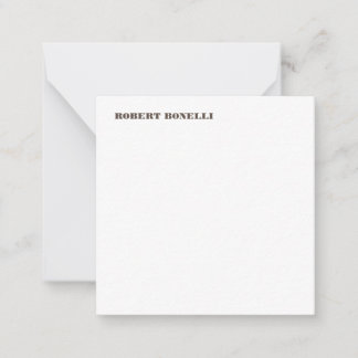 Carte De Correspondance Unique moderne noir blanc Votre nom minimaliste