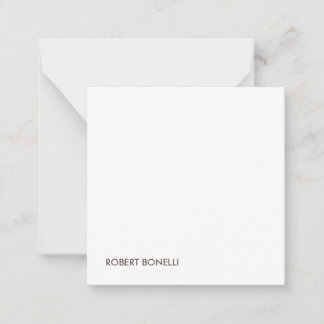 Carte De Correspondance Unique moderne noir blanc Votre nom minimaliste