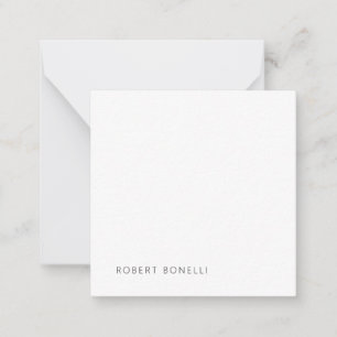 Carte De Correspondance Unique moderne noir blanc Votre nom minimaliste