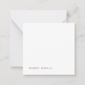 Carte De Correspondance Unique moderne noir blanc Votre nom minimaliste