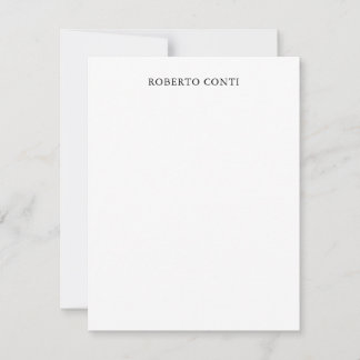 Carte De Correspondance Unique Moderne Plaine Minimaliste Votre Nom