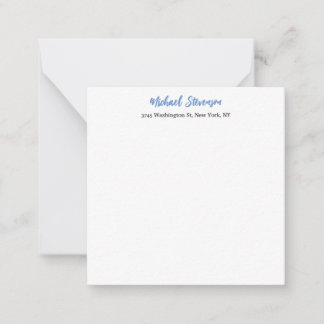 Carte De Correspondance Unique Spécial Classique Bleu Blanc