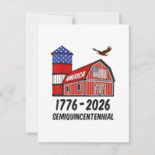 Carte De Correspondance USA Semiquincentennial 250th Anniversary 1776-2026