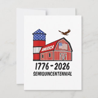 Carte De Correspondance USA Semiquincentennial 250th Anniversary 1776-2026