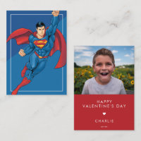 Valentine photo de Superman sur mesure dans un sty
