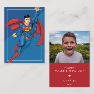 Carte De Correspondance Valentine photo de Superman sur mesure dans un sty
