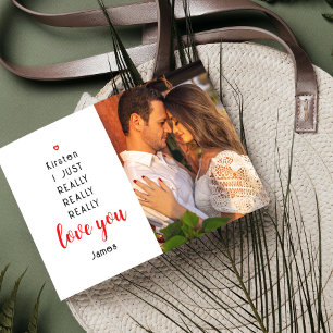 Carte De Correspondance Valentines Day Funny Love You Photo Name