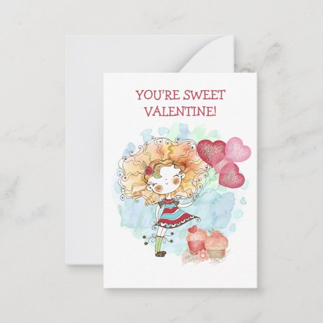 Carte De Correspondance Valentines de classe pour enfants (Devant)