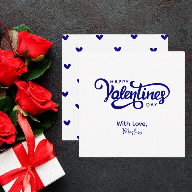 Carte De Correspondance Valentines simples et modernes (Créateur téléchargé)