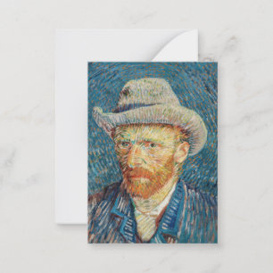 Carte De Correspondance Van Gogh - Autoportrait avec un Casquette gris