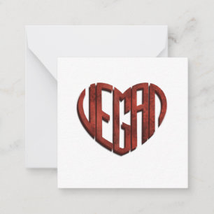 Carte De Correspondance Vegan Flower