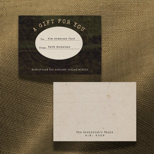 Carte De Correspondance Veiled Notions Graduation Gift Card Insert Card (Créateur téléchargé)