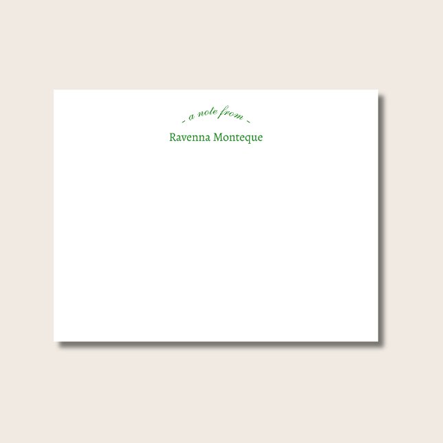 Carte De Correspondance Vert forêt Professionnel Nom personnalisé Chic (Créateur téléchargé)