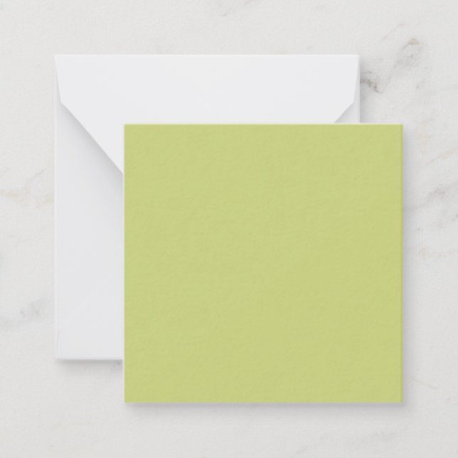 Carte De Correspondance Vert pomme gris (couleur solide) (Devant)