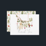 Carte De Correspondance Vêtements pour bébés Lave-linge Baby shower Merci<br><div class="desc">Ce baby shower de Noël "Joyeux petit baby shower" sans sexe boho est doté de vêtements de bébé/laverie tels qu'un rompre,  une chaussette,  un chapeau de Père Noël et une paire de gants. Personnalisez-le selon vos besoins. Vous pouvez trouver des produits correspondants dans mon magasin.</div>