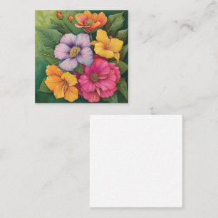 Carte De Correspondance Vibrance de la fleur tropicale