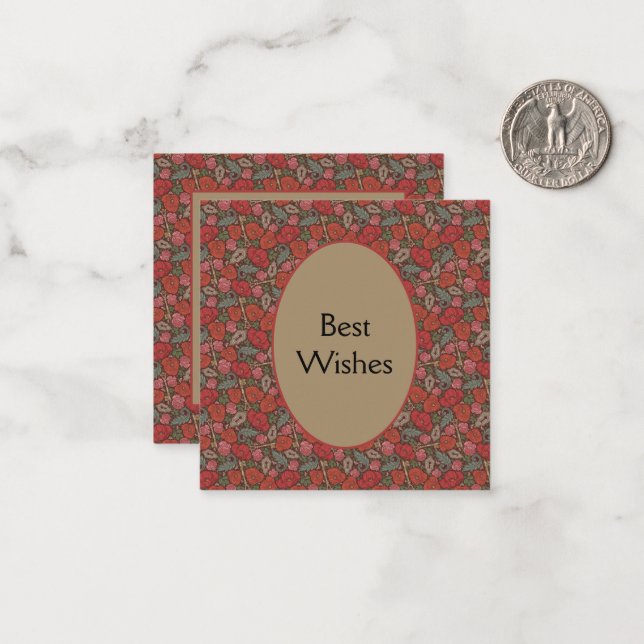 Carte De Correspondance Victorian Steampunk Old Lock (Devant/Arrière en situation)