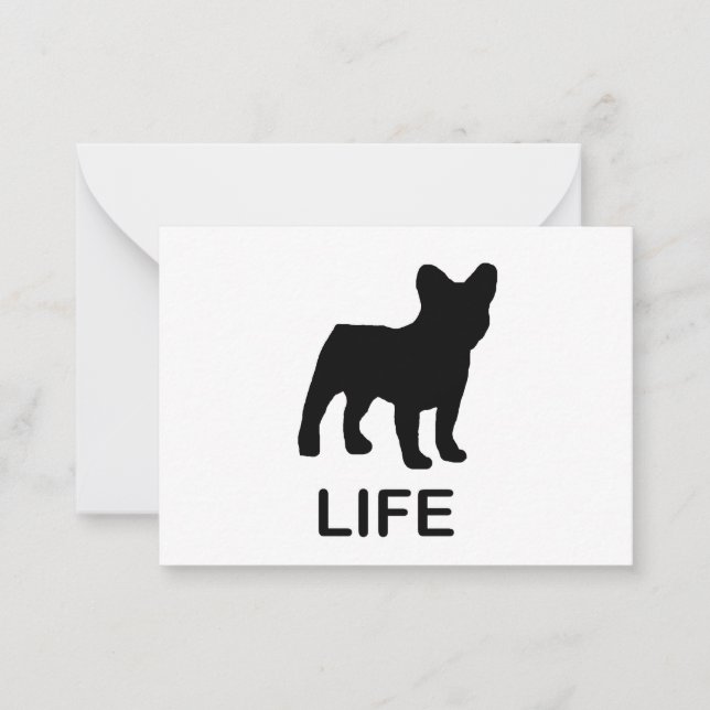 Carte De Correspondance vie de bouledogue français (Devant)