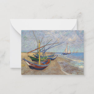 Carte De Correspondance Vincent van Gogh - Bateaux de pêche sur la plage
