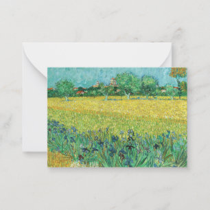 Carte De Correspondance Vincent van Gogh - Champ avec Iris près d'Arles