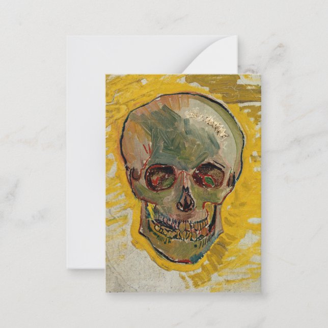 Carte De Correspondance Vincent van Gogh - Crâne 1887 #2 (Devant)