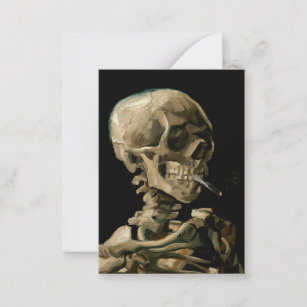 Carte De Correspondance Vincent van Gogh - Crâne avec cigarette brûlante