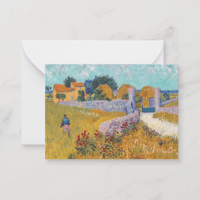 Carte De Correspondance Vincent van Gogh - Ferme en Provence (Devant)