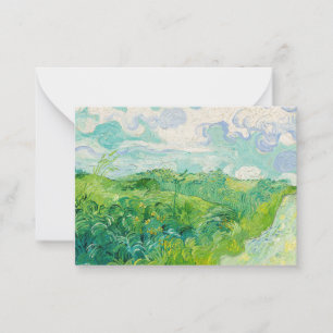 Carte De Correspondance Vincent van Gogh - Green Wheat Field, Auvers