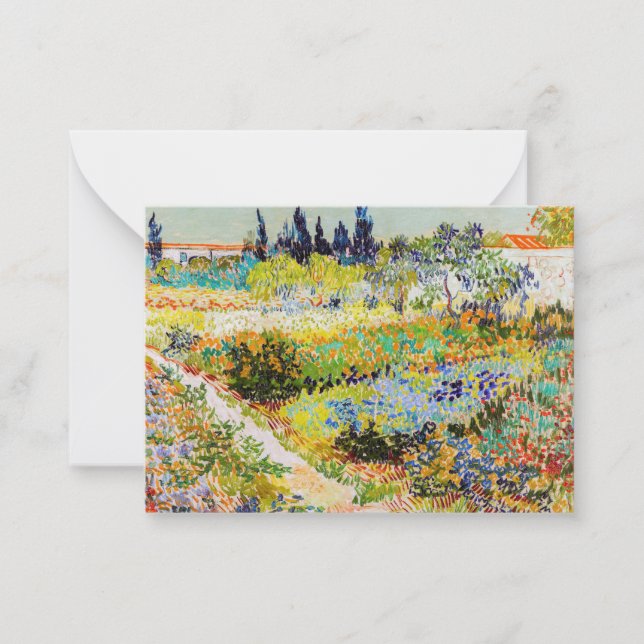 Carte De Correspondance Vincent van Gogh - Jardin à Arles (Devant)