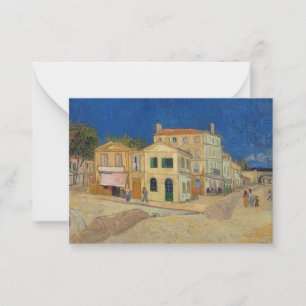 Carte De Correspondance Vincent van Gogh - La Maison Jaune / La Rue