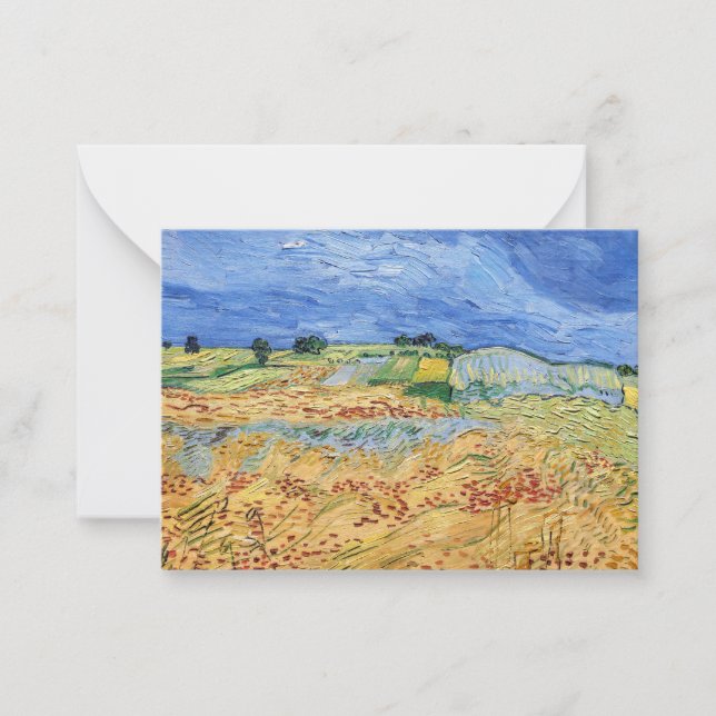 Carte De Correspondance Vincent van Gogh - Les champs / Plaine à Auvers (Devant)