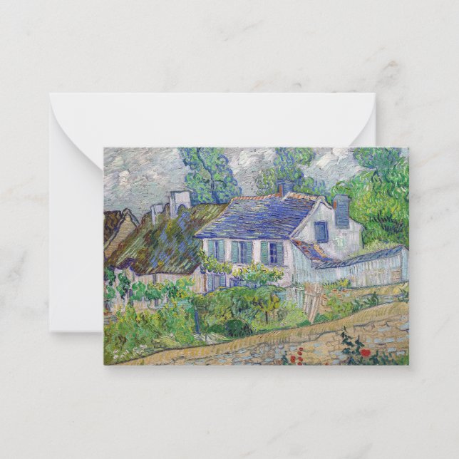 Carte De Correspondance Vincent van Gogh - Maisons à Auvers (Devant)