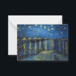Carte De Correspondance Vincent van Gogh - Nuit étoilée sur le Rhône<br><div class="desc">Nuit étoilée sur le Rhône / Nuit étoilée sur le Rhône - Vincent van Gogh,  Huile sur toile,  1888,  Arles</div>